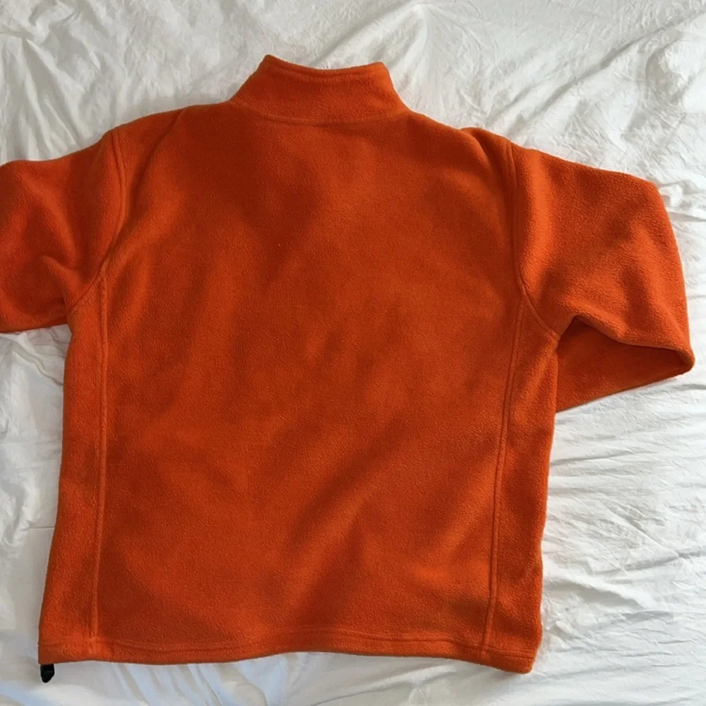 VINTAGE Y2K Bright Orange Old Navy Fleece - Picture 5 of 6